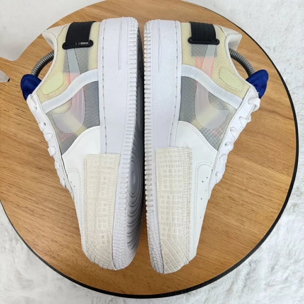 Nike Air‎ Force 1 GS Low Drop Type Sneakers Summit White 6Y Youth BQ4793-100